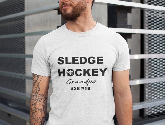 Sledge Hockey Grandpa T-shirt